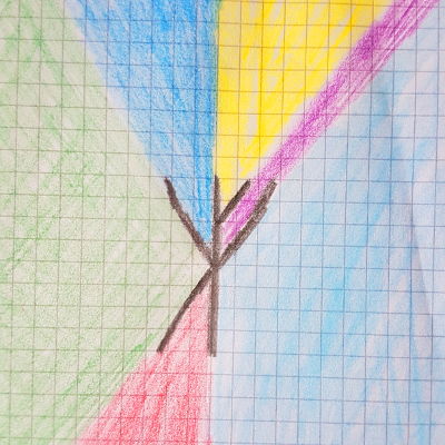 Zeichnung Entwurf Buntstift